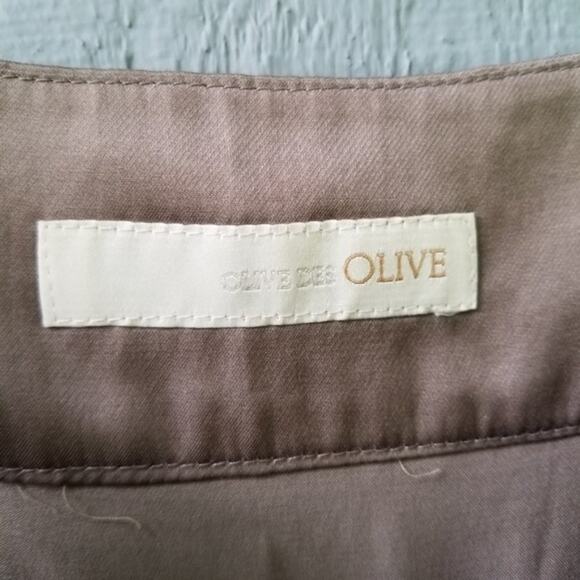 Olive des OLIVE Tiered Tank Mini Dress Taupe - Picture 4 of 7